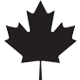 black Maple leaf icon