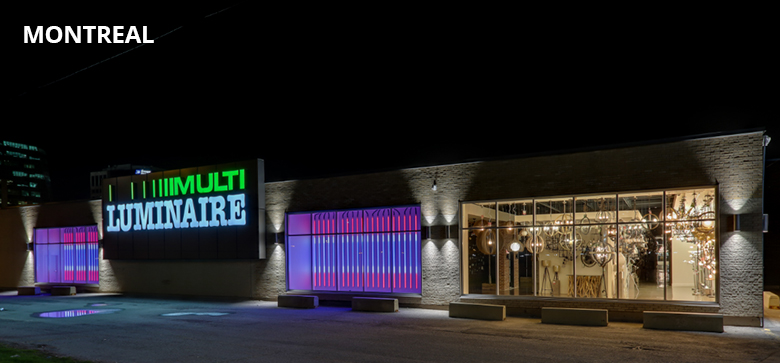 Multi-Lighting front store from Montreal