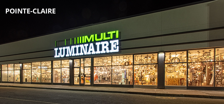 Multi-Lighting front store from Pointe-Claire
